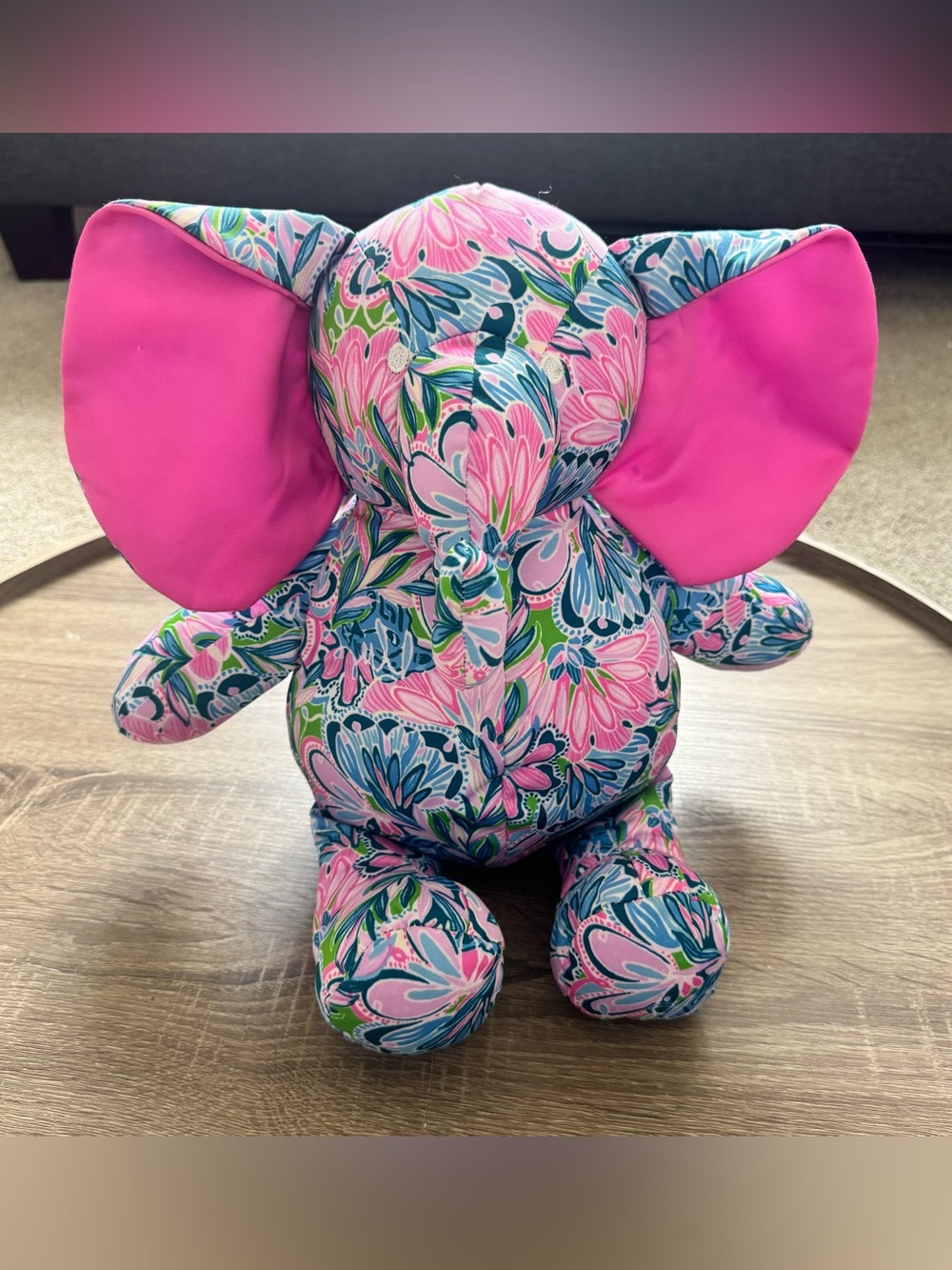 Lilly Pulitzer Elephant Stuffed Animal Plush Bright Floral